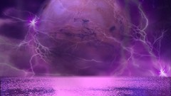 Purple Lightning artwork abstract