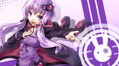 Purple long hair anime girls vocaloid purple hair purple eyes 