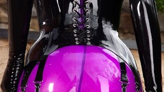 Purple models latex Susan