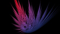 purple pink blue abstract colorful digital art swirls shapes