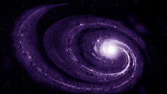 Purple swirling Space universe