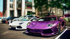 Purple Tron performance chrome kit Lamborghini-Aventador Rims 
