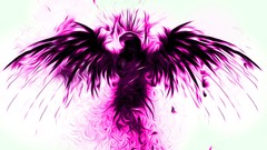 Purple white background hawk Eagles