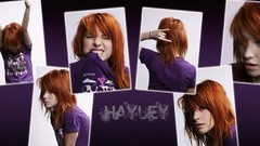 Purple woman Celebrity hayley williams paramore redheads