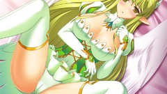 Pussy Anime elves stockings blondes anime girls brown eyes 