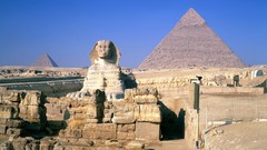 Pyramids sphinx Giza Egypt