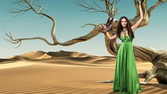 Python dressed deserts Vogue magazine