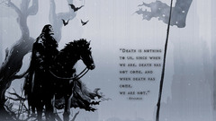 quote flag death Trees bats horse philosophy fantasy art text