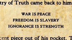 quote George Orwell 1984 Typography Literature