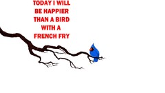 quote white Minimalism Birds french fries Typography Animals