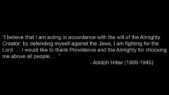Quotes religion Adolf hitler