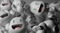 Rabbits happy smiling