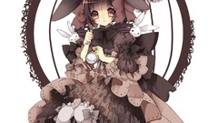 Rabbits long hair anime girls