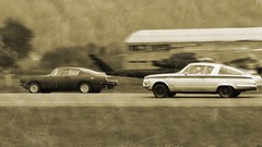 Race cars muscle cars