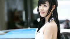 Race woman asians bangs models Korean Hwang Mi Hee