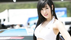 Race woman asians bangs models Korean Hwang Mi Hee