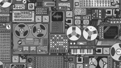 Radio grayscale record player