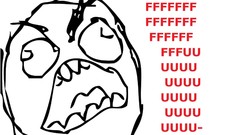 Rage white background meme