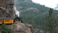 Rail steam engine train