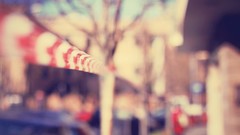 Railing blurred background depth of field