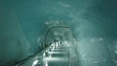 Railing ice cave