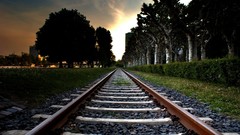 Railroad tracks railroads trainway