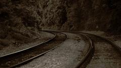 Railroad tracks train