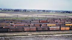 Railroad tracks train