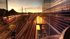 Railway vehicles hannover trains train stations