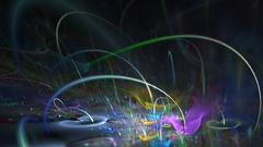 Rain abstract rainbow