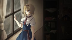 Rain Anime anime girls blue eyes short hair touhou alice 