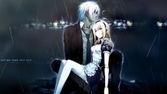 Rain anime girls anime boys