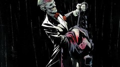 Rain Batman dancing smiling the joker dc comics