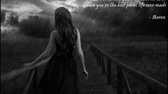 Rain black and white woman aaron