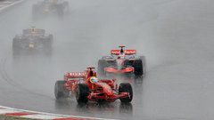 Rain cars Ferrari formula