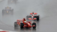 Rain cars Ferrari formula
