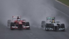 Rain cars Ferrari Melbourne Mercedes-Benz fernando alonso Nico 