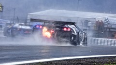 Rain cars flames races lamborghini murcielago italian cars 
