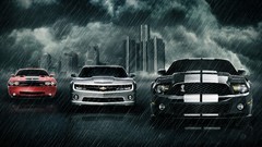 Rain cars Ford Dodge Chevrolet