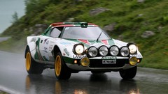 Rain cars rally vehicles racing Italian racing cars Lancia 