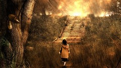 Rain children lonely