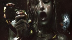 Rain dark woman apples pain snakes hummingbirds sin
