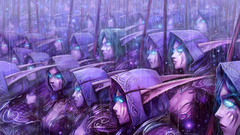 Rain elves blue eyes warcraft world of warcraft artwork video 