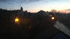 Rain glass raindrops