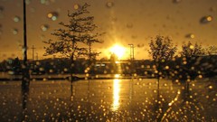 Rain glass water drops