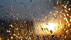 Rain glass water drops