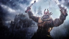 Rain hero horns muscle beard belts Dota 2 artwork Axes video 