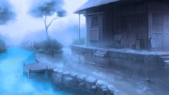 Rain houses artwork