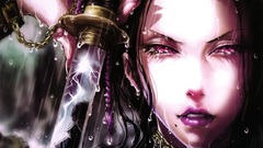 Rain Katana wet blade