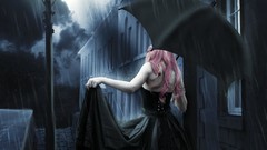 Rain melancholy paintings drawings Photo manipulation